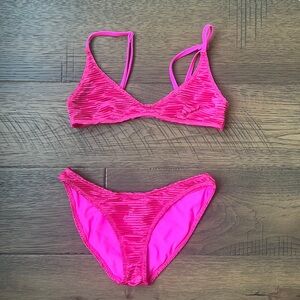 Triangl Swimsuit MAIA In Hot Pink (Top and Bottom XXS)